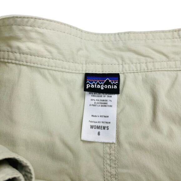 PATAGONIA Solimar A-Line Wrap Skirt Skort Sz 6 - Picture 6 of 8